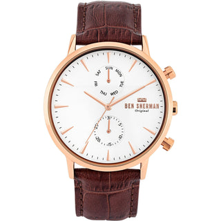 Front view of Ben Sherman Portobello Professional WB041TRG Mens Watch on white background