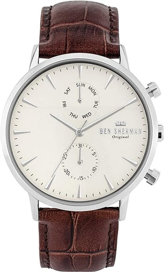 Front view of Ben Sherman Portobello Professional WB041T Mens Watch on white background