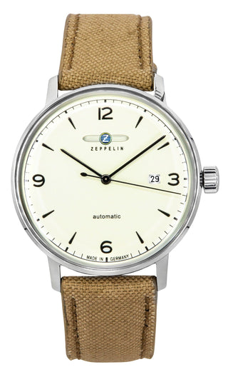 Front view of Zeppelin Z80645N Mens Watch on white background