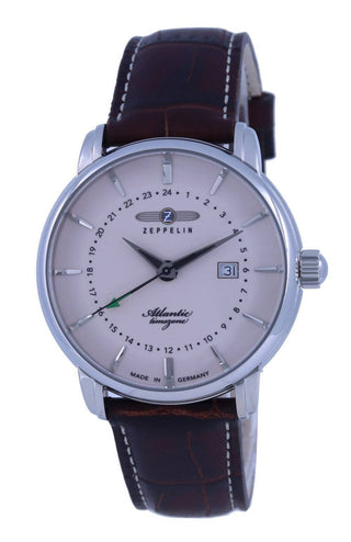 Front view of Zeppelin Z84425 Mens Watch on white background