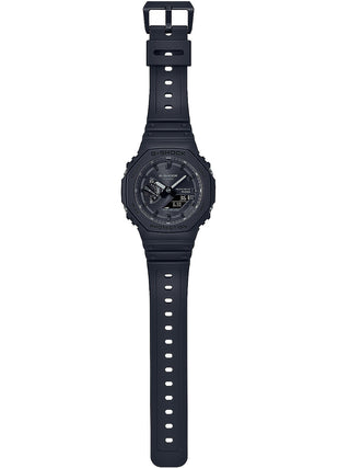 Angle shot of Casio G-Shock GA-B2100-1A1ER Black Resin Mens Watch on white background