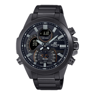 Front view of Casio Edifice ECB-30DC-1A Mens Watch on white background