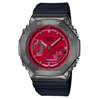 Front view of Casio G-Shock GM-2100B-4A Mens Watch on white background