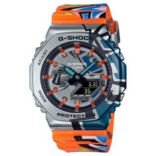 Front view of Casio G-Shock GM-2100SS-1A Mens Watch on white background