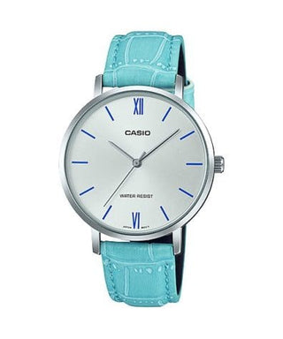 Front view of Casio LTP-VT01L-7B3 Womens Watch on white background