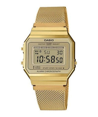 Front view of Casio A700WMG-9A Unisex Watch on white background