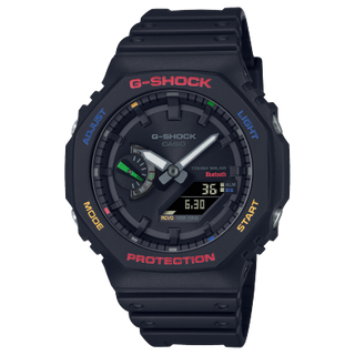 Front view of Casio G-Shock GA-B2100FC-1A Mens Watch on white background