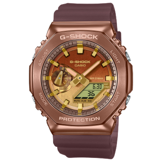 Front view of Casio G-Shock GM-2100CL-5A Unisex Watch on white background