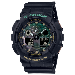 Front view of Casio G-Shock GA-100RC-1A Mens Watch on white background