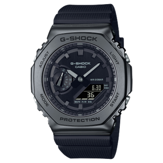 Front view of Casio G-Shock GM-2100BB-1A Mens Watch on white background