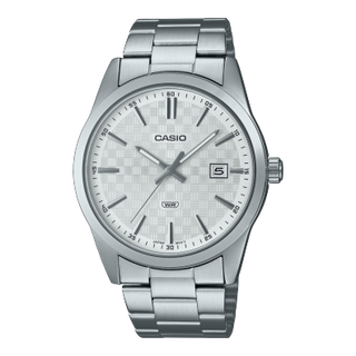 Front view of Casio MTP-VD03D-7A Mens Watch on white background