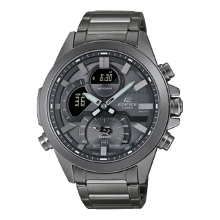 Front view of Casio Edifice ECB-30DC-1B Mens Watch on white background