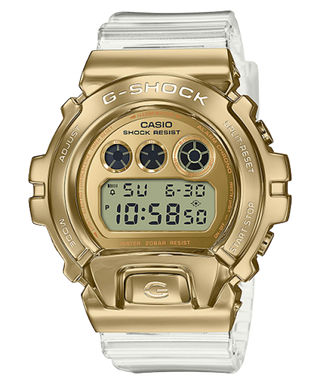 Front view of Casio G-Shock GM-6900SG-9 Mens Watch on white background