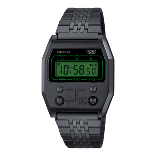 Front view of Casio A1100B-1 Unisex Watch on white background