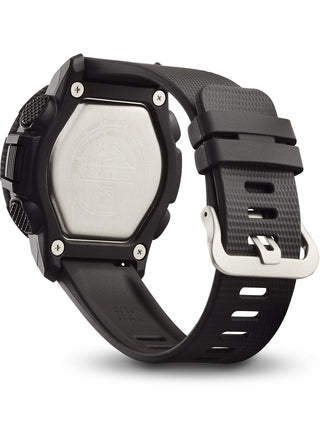 Angle shot of Casio Pro-Trek PRT-B50-1ER Grey Dial Black Resin Mens Watch on white background