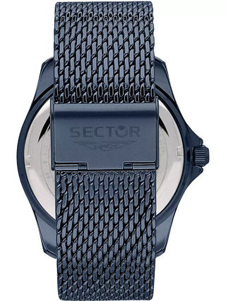 Angle shot of Sector R3253231004 Blue Stainless Steel Unisex Watch on white background